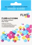 FLWR Brother LC-123 zwart (Huismerk (compatible))