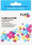 FLWR Brother LC-123 magenta (Huismerk (compatible))