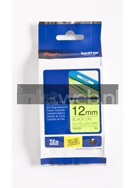 Brother TZE-C31 zwart op geel breedte 12 mm