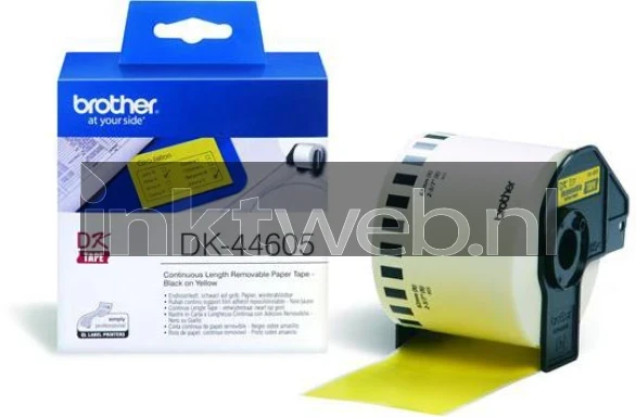 Brother DK-44605  x 62 mm 30.48 m geel