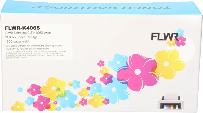 FLWR Samsung CLT-K406S zwart