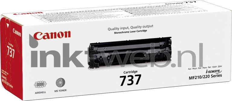 Canon CRG-737 zwart Front box
